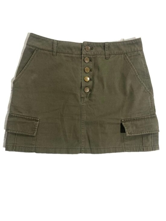 FOREVER 21 Dresses & Skirts - 🛍️ 2/$20 ENTIRE SHOP - Y2K GORPCORE Tactical Cargo Utility Mini Skirt Green M